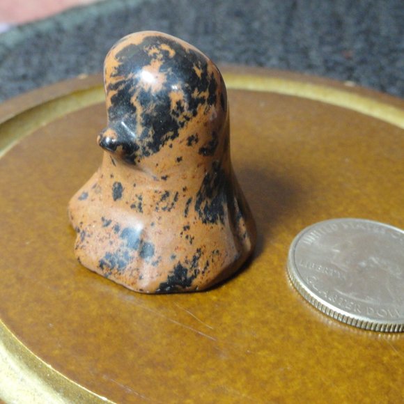 Red Obsidian Ghost,Hand carved~detailed~awesome colors~Witch, Wiccan, Re… - Picture 3 of 5